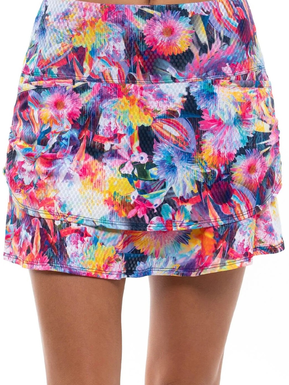 Lucky in Love Golf Tennis Floral Multicolor skirt- Women Small